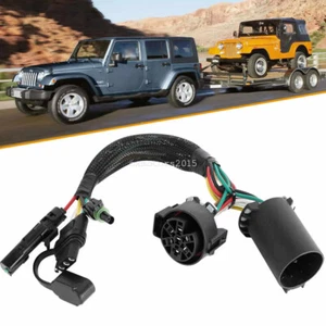 For Jeep Wrangler JK 09-17 JL 18-22 Trailer Tow Light Bar Wire Harness Connector - Picture 1 of 9