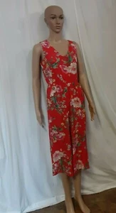 AS U WISH Womens Red Jumpsuit Sleeveless Size Small - Picture 1 of 8