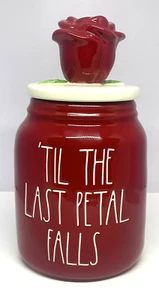 Colección artesanal de lata Rae Dunn Disney Till The Last Petal Falls de Magenta - Imagen 1 de 5