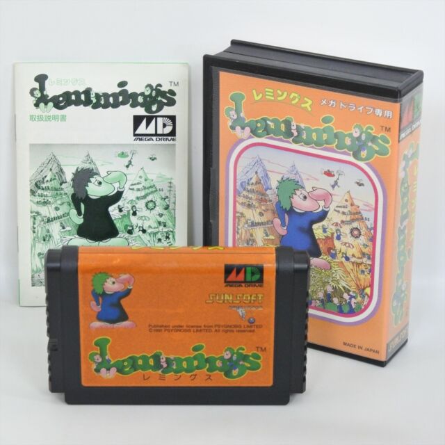 LEMMINGS Game Gear Sega 2194 gg