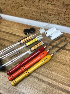 Easy Wood Tools 3 Piece Set Mid Size Rougher, Finisher, Detailer Carbide Lathe - Image 1 of 4