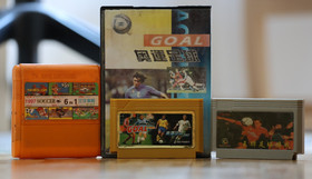 TCL J-League Soccer, 6-in-1 Famicom Famiclone Dendy China Football cartridge NES