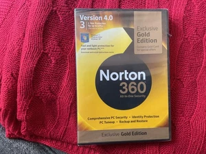 Norton 360 Security Version 4.0 3 Users New Sealed Software PC - Picture 1 of 2