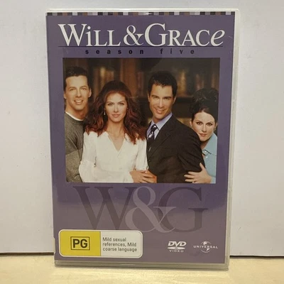 Will & Grace Season 5 (Five) Brand New - DVD - Region 4🎯 - Image 1 of 2