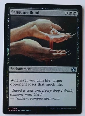 Sanguine Bond Iconic Masters FOIL Near Mint MTG Magic the Gathering  - Image 1 of 3