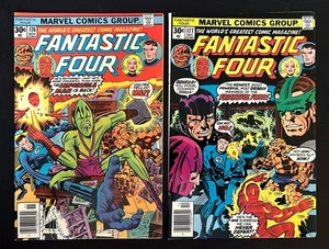 Fantastic Four Lot #176 177 Impossible Man Stan Lee/Jack Kirby App Marvel 1976 - Picture 1 of 2