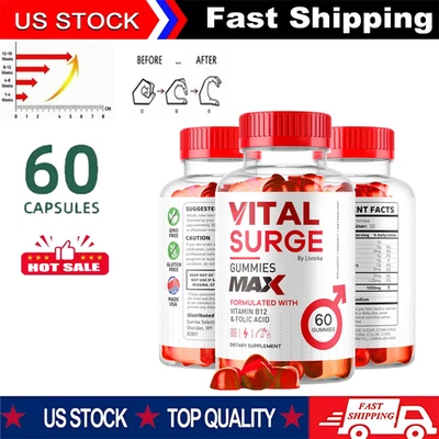 Vital Surge Male Gummies Maximum Strength Vital Surge Advanced Formula 60 Count - Image 1 of 4