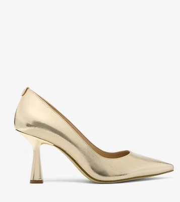 NEW Michael Kors Gold Amalie Metallic Women’s Pump Heels ,Sz.7.5;  8 - Image 1 of 4