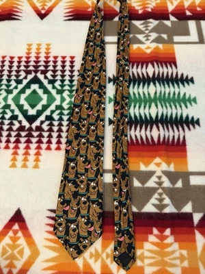 Gravata Scooby Doo 1998 vintage rede de desenhos animados - Imagem 1 de 2