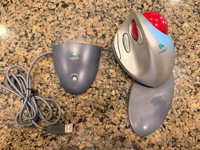 Logitech Cordless TrackMan FX Optical Mouse T-RA17 with Receiver - Image 1 of 4