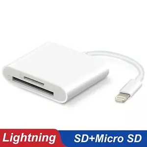 Micro SD TF Speicherkartenleser für iPhone X XS XR 7 6S 6 8 Plus 12 13 14 11 iOS - Bild 1 von 3