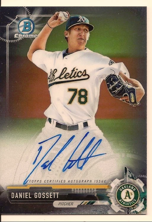 DANIEL GOSSETT 2017 BOWMAN CHROME ON CARD AUTO  - Image 1 of 1