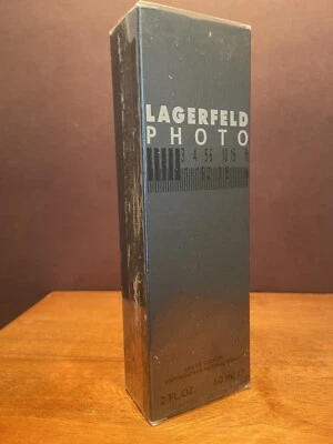 LAGERFELD PHOTO por Parfums Lagerfeld 2 OZ / 60 ml EDT Spray Caja Sellada RARA Foto 1 de 4