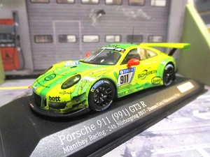 PORSCHE 911 - 991 GT3 R 24h Nürburgring 2017 #911 Manthey Grello Minichamps 1:43 - Foto 1 di 7