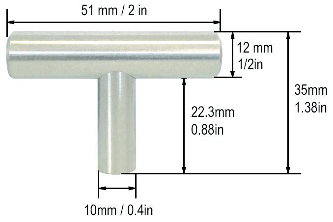 25pcs Kitchen Cabinet Drawer Cup Handle Pull Knob Hardware Brushed Satin Nickel