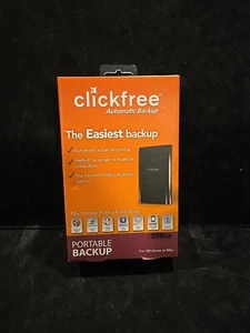 Clickfree Automatic Backup 500GB External Hard Drive Portable Backup NEW SEALED! - Picture 1 of 5