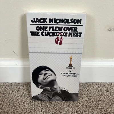 One Flew Over the Cuckoos Nest 1975 (VHS, 1997) Jack Nicholson Factory Sealed  - Image 1 of 4