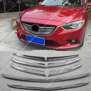Para Mazda 6 Atenza 2014-2016 ABS cromado rejilla frontal borde 8 piezas - Imagen 1 de 4
