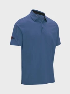 Callaway Mens Odyssey Double Stitch Golf Polo Blue Horizon Med - Picture 1 of 2