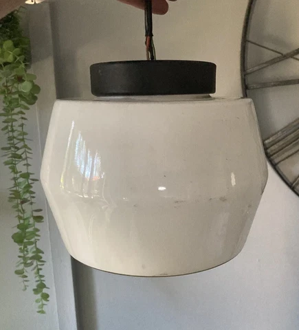 Original Milk Glass Church Light Cover
