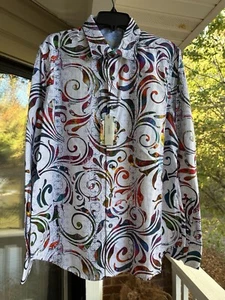 Robert Graham Size Large*NWT* Paisley Colorful Sport Shirt - Picture 1 of 5