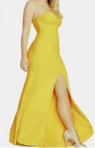 Vestido Formal Talla 5 Amarillo Brillante Baile de graduación Regreso a Casa Dama de honor Nuevo con Etiquetas - Imagen 1 de 6