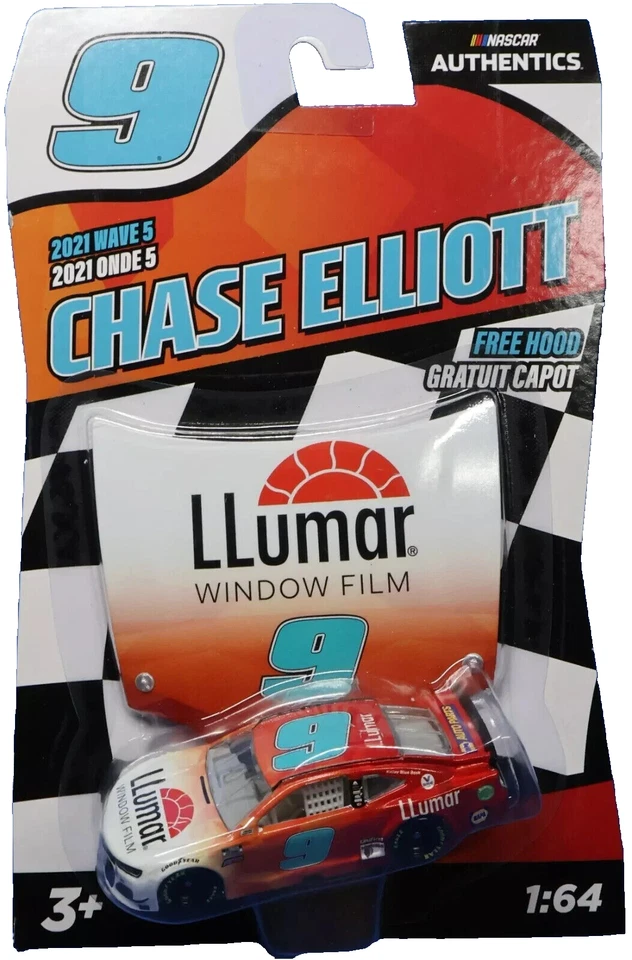 NASCAR Authentics 2021 Wave 5 Chase Elliott LLumar Window Film w/free hood - Image 1 of 1