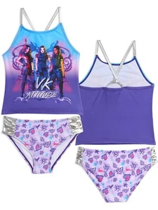 Disney ☆ Conjunto de traje de baño de 2 piezas para niñas Descendientes ☆ Tallas 4 - 14/16 - Imagen 1 de 3