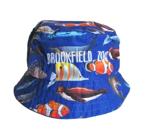 Chicago's Brookfield Zoo Kinder 10/16 blau Fischerhut tropische Fische Meerestiere - Bild 1 von 5