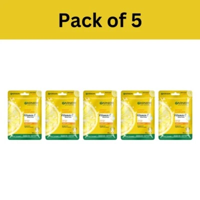 Garnier Skin Naturals Vitamin C Serum Sheet Mask For Acne & Dark Spots Skin 28g - Image 1 of 4