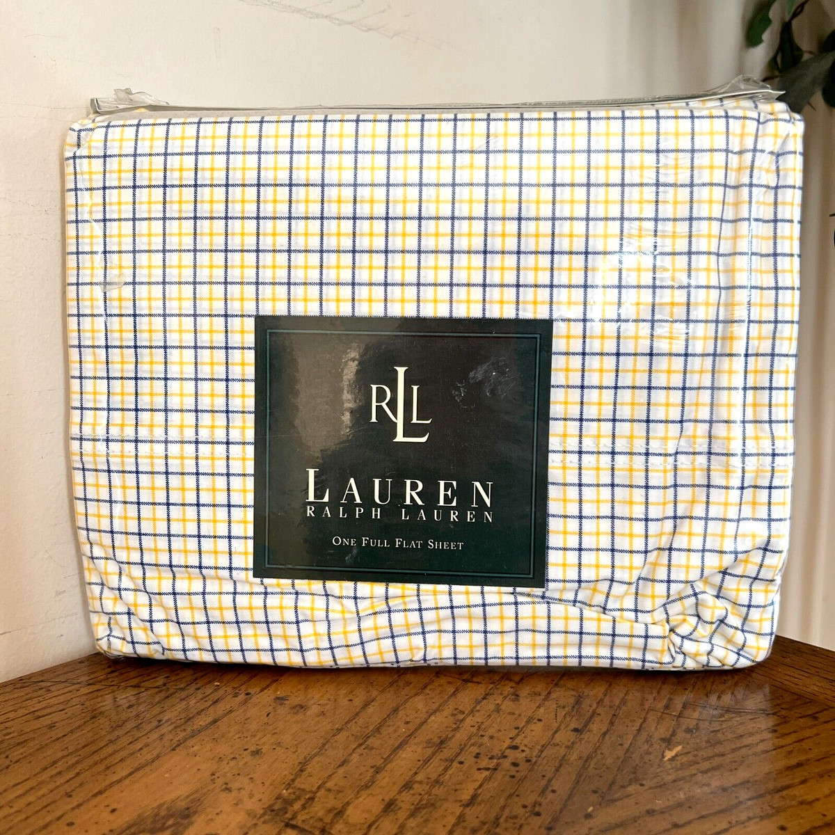 未使用品ラルフローレンホームOne Queen Flat Sheet コットン RALPH LAUREN HOME QUEEN FLAT SHEET Never Opened NWT 100