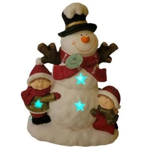 National Tree Co 17" Lighted Snowman Holiday Decor  C210119 Indoor/Outdoor - Picture 1 of 2