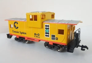 Bachmann Nenngröße H0/Stärke Schachsystem Caboose Auto B&O C-3966 gelb/silber - Bild 1 von 8
