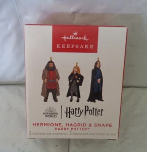 2023 Hallmark Mini Ornaments - Harry Potter - Hermione Hagrid Snape - Imagen 1 de 1