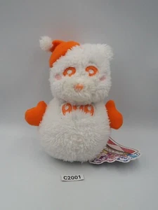 AAA Panda Bear C2001 orange Snowman Furyu Plush 6" Stuffed TAG Toy Doll Japan - Picture 1 of 8