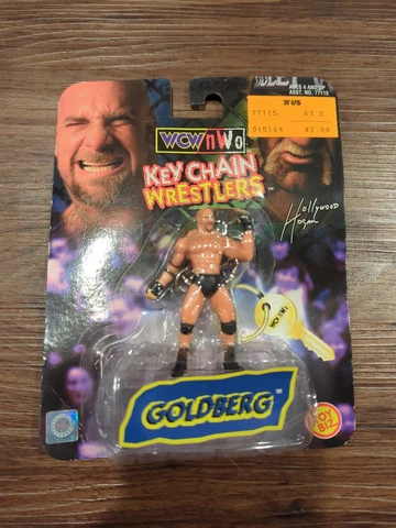 NEW Goldberg WCW nWo Key Chain Wrestlers Figure Toy Biz Wrestling WWF WWE NIB Cover