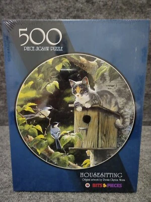 Vintage 1999 Bits & Pieces 500 Piece Puzzle HOUSE SITTING - Image 1 of 4