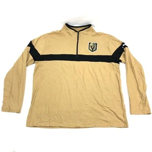 Las Vegas Golden Knights VGK Pullover Shirt Gold Black Long Sleeve Size Large L - Picture 1 of 8