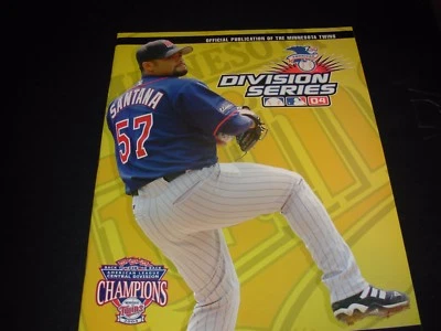 2004 Official Minnesota Twins Division Series Scorecard vs the New York Yankees - Image 1 of 3