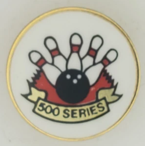 Pinback de solapa de juego Bowling serie 500 con embrague - Imagen 1 de 4