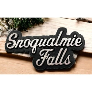 Snoqualmie Falls Refrigerator Magnet Vintage Washington Travel Souvenir - Picture 1 of 6