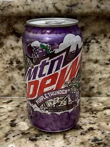 One 12 oz. Can Mtn Dew Purple Thunder Error Paint Splotches One Of A Kind - Picture 1 of 11
