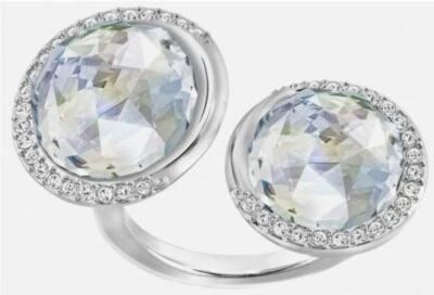 Anillo de cóctel Swarovski Except Open nuevo con etiquetas, azul, talla 7/55 Foto 1 de 2