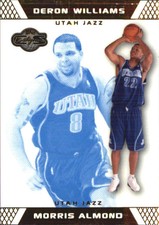 2007-08 Topps Co-Signers Gold Blue Card #53A Morris Almond/Deron Williams/89