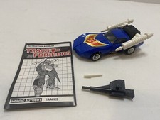 Transformers Original G1 1985 Autobot Car Tracks 90  Complete 3 Missiles No Box