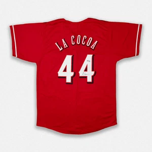 Maglia Elly De La Cruz Cinncinati Reds firmata autografata rossa stile professionale BAS - Foto 1 di 2