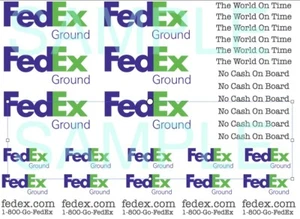 Delivery Trucks Water Slide Decals Clear 1:64, 1:32, 1:24 or 1:18 - Picture 1 of 6