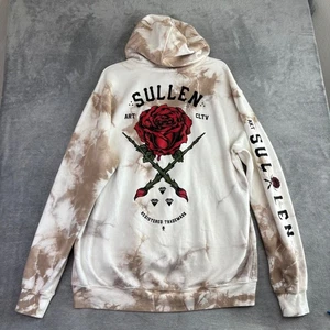 Sullen Art Collective Herren 2XL Rose Abzeichen Tattoo Grafik Pullover Hoodie Neu mit Etikett - Bild 1 von 14