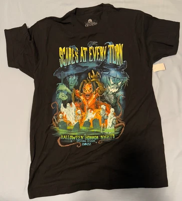 2022 Universal Studios HHN "Scares At Every Turn" Large Shirt NWT - Image 1 of 4