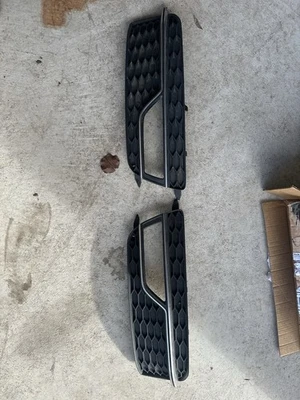 Ajuste para AUDI A5 S-LINE S5 2013-2016 parachoques delantero luz antiniebla parrilla cubierta par Foto 1 de 4